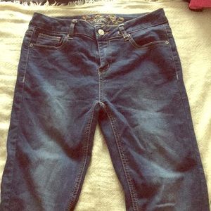 Wax skinny jeans